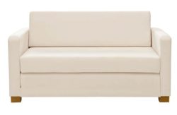 HOME Lucy Fabric Sofa Bed - Cream